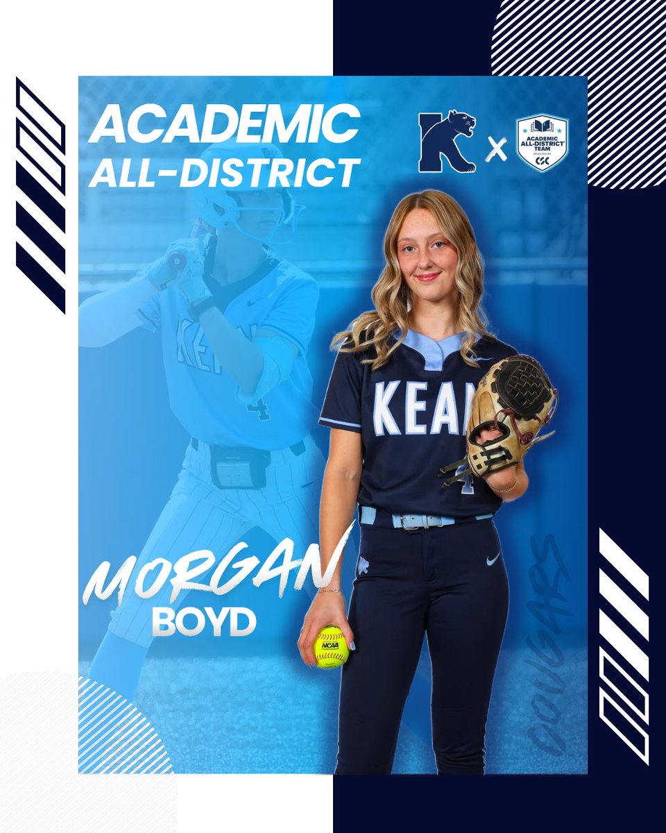KeanSoftball's tweet photo. Congratulations to our 4️⃣ @CollSportsComm Academic All-District honorees!!

Nikki Lusnia
Bri Sciulli
Morgan Boyd
Gina Mahlik 

@KeanAthletics @KeanUniversity https://t.co/WUWfw8T4A6