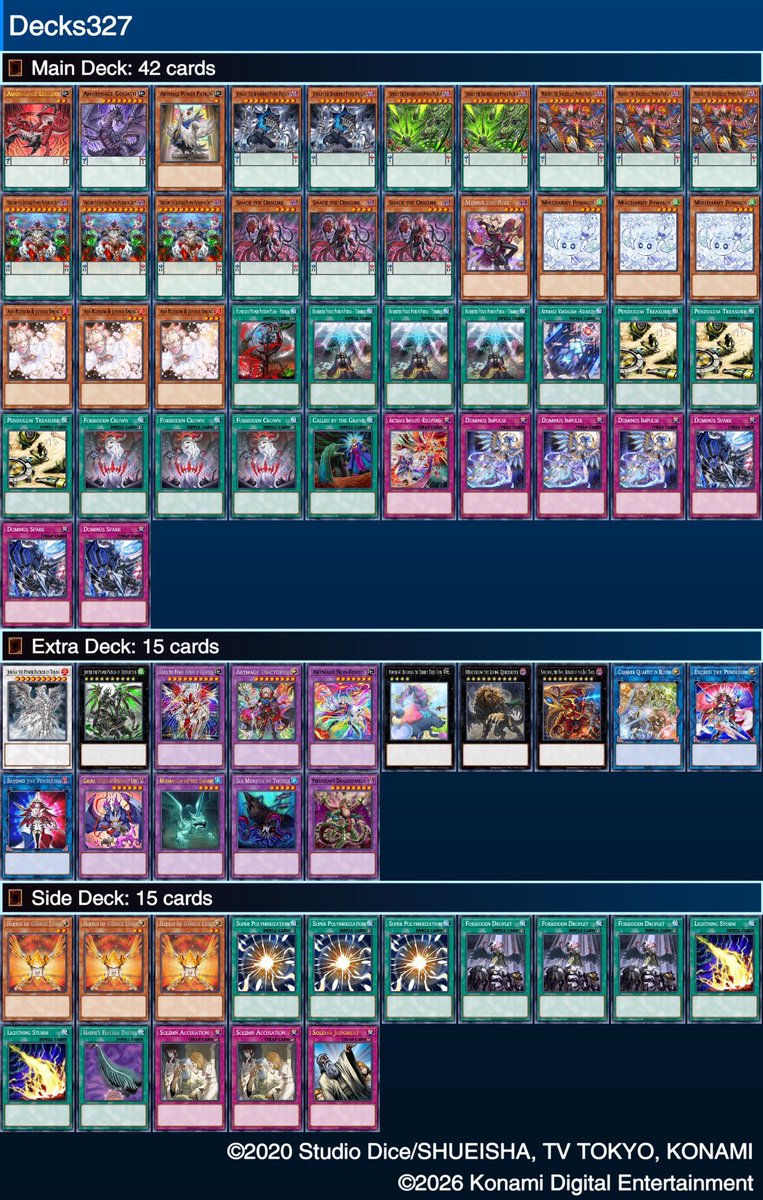 PrestigeKeyYGO's tweet photo. GGG Locals 
Power Patron
“3-1”

Sky Striker oxo
Branded xx
Power Patron Artmage oo
DoomZ o-

Unintuitive to pilot, not to bring without knowledge of play sequencing. Can begin penetrating opp board with engine, whilst non-engine slots remain highly flexible and strong

BINGO won! https://t.co/gGc90i491s