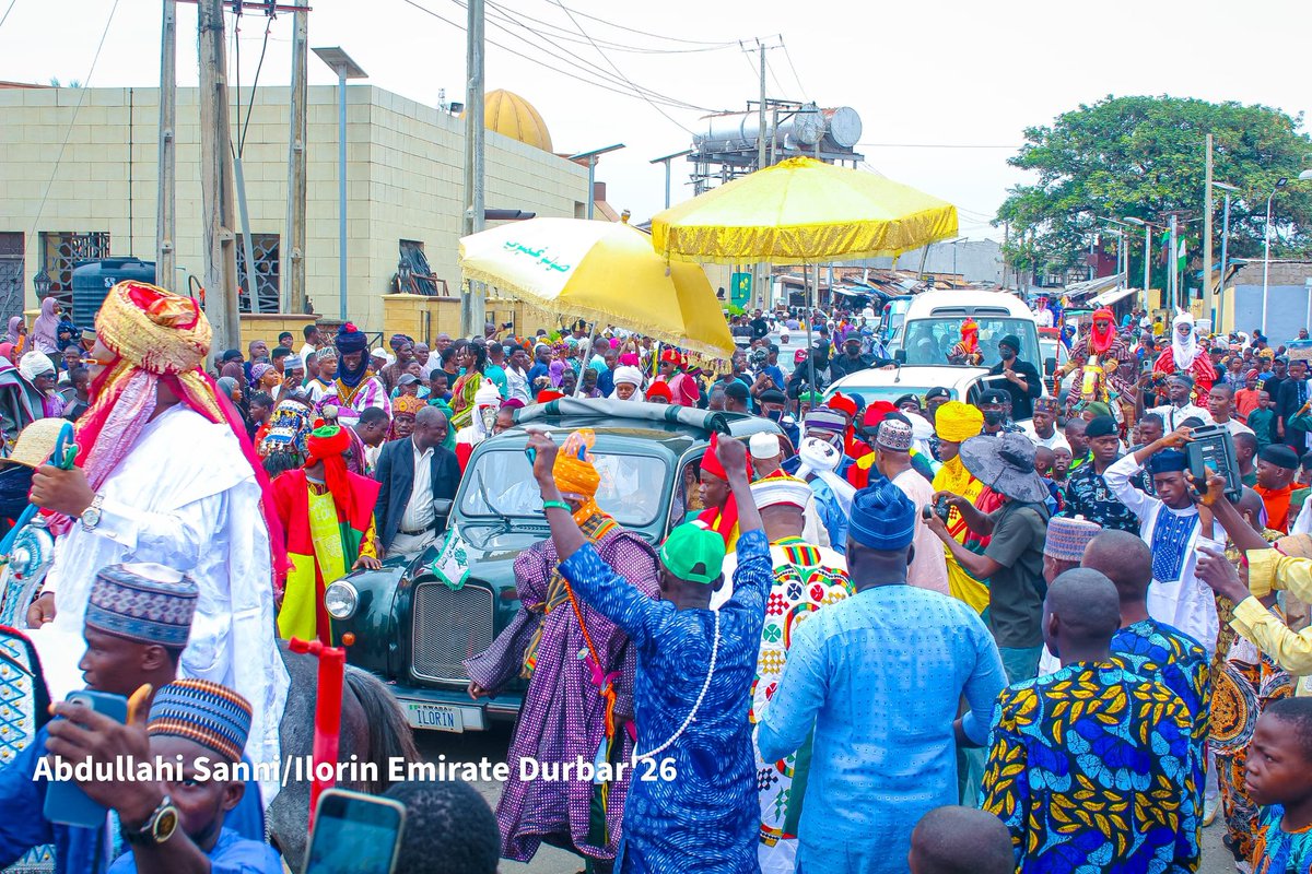 Haw_titty's tweet photo. PHOTONEWS: The 2026 Ilorin Emirate Durbar is underway, a celebration of culture, tradition, pageantry, and unity. 

📸: Abdullahi Sanni 
📍: Ilorin Emirate Durbar'26 
📅: May 28th, 2026

#IlorinDurbar2025 #CulturalHeritage #EidCelebration #IlorinEmirate #DurbarWithAbdul https://t.co/gxTFtzaSk6