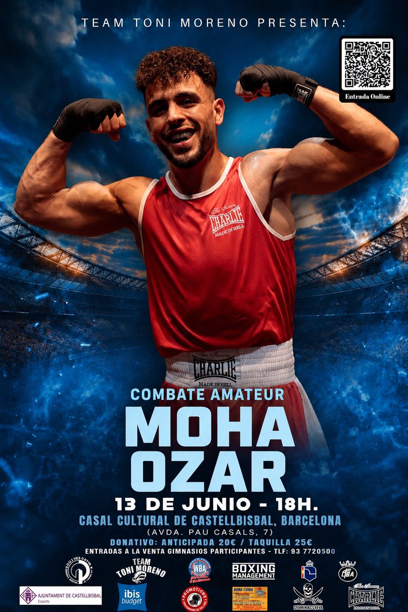 CBXC's tweet photo. Combate Amateur de MOHA OZAR
Entradas Online:

https://t.co/iOoAmFbwDv https://t.co/VWy41084WG