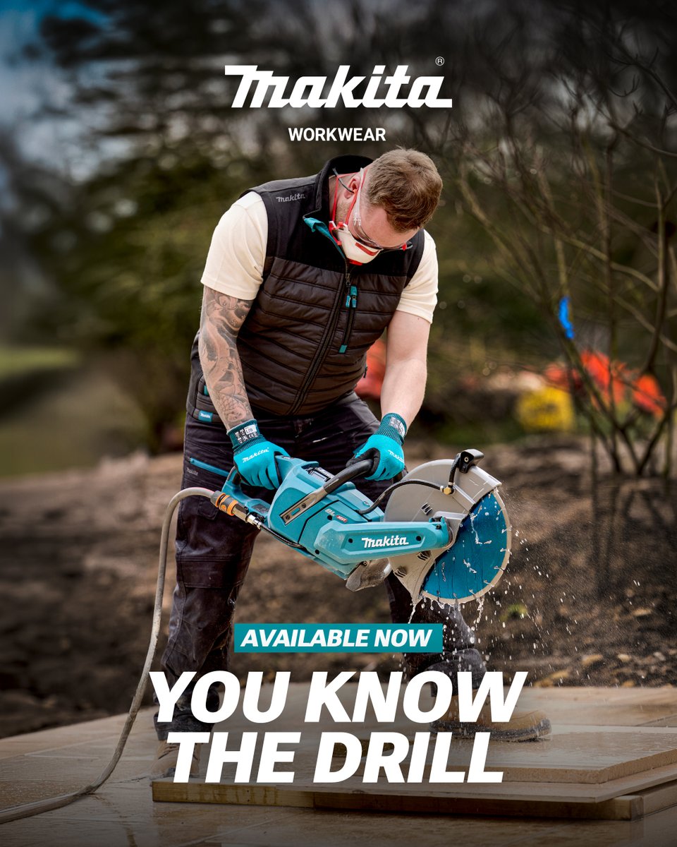 ADAFastfix's tweet photo. Don’t forget - the new Makita Workwear range is now available NOW.

📆 Landing just in time for the Makita Innovation Tour on Saturday, this collection is built for durability, comfort & performance on site.

Highlights includes:
🧱 Tough Trousers & Shorts
👕 Base Layers & Tech Tees
🧥 Weather-Resistant Outerwear
👟 Safety Footwear
👩 Dedicated Womenswear

Explore the full range here: https://t.co/XAEhOBrcVS

#Makita #MakitaWorkwear #ConstructionUK