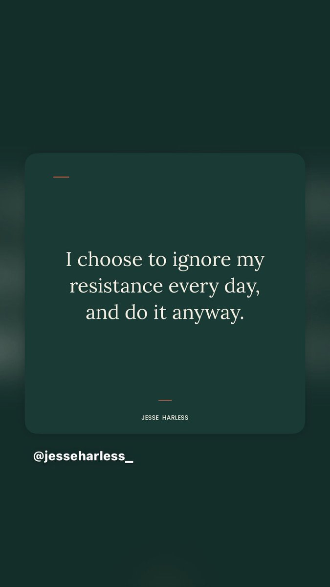 JesseHarless22's tweet photo. Are you resisting what will help you to grow and feel joy?

Have compassion today towards yourself and allow the resistance to be there.

Start with one action that will help you feel regulated.

Stay close to the people who will remind you of this.

#regulate #resistance https://t.co/cmGDED7lfm