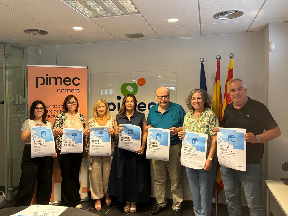 PIMEComerc's tweet photo. 📢 @PIMEComerc Tarragona promou els comerços locals com a refugis climàtics per fer front a les altes temperatures

✅ L’entitat posa en marxa de nou la campanya “Refugi climàtic: sempre que ho necessitis, el teu comerç al teu costat” amb l’adhesió de més de 600 establiments tarragonins

Més informació: https://t.co/ArriJZY0ZU