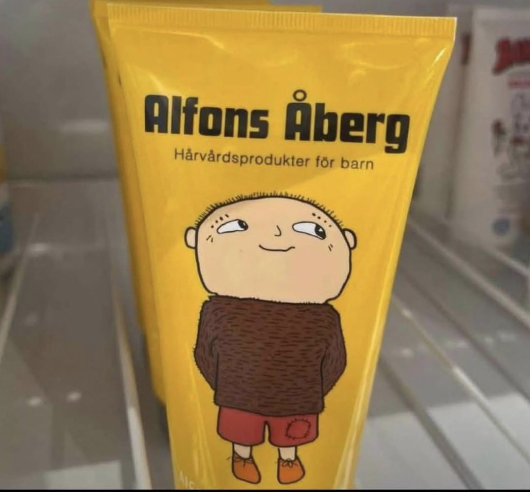KAMJansson's tweet photo. Alfons är fin på många sätt men han är ju inte ansiktet utåt för bra hår https://t.co/zUD1z7657e