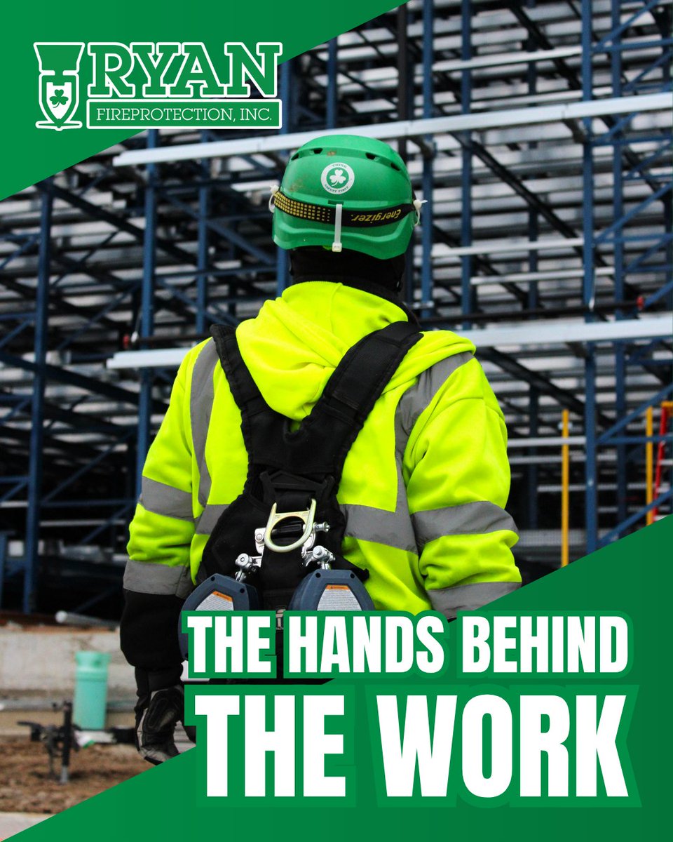 RyanFireProtect's tweet photo. The hands behind the work always deserve the spotlight. ☘️
Thank you to our field teams for showing up, working safe, and keeping projects moving. https://t.co/5pXXYnHub7