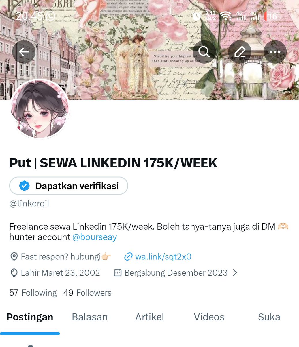 Put | SEWA LINKEDIN 175K/WEEK tweet media