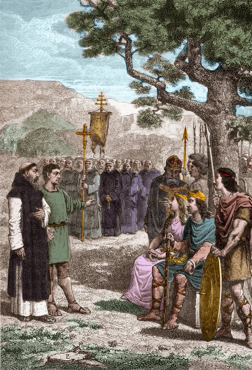CiacWard's tweet photo. St. Augustine of Canterbury. Sent by Pope Gregory the Great with forty companions to England in order to convert that land to the Faith. The result far surpassed the expectations of the Pope, for God set his seal on the preaching of St. Augustine by so great a number of miracles.