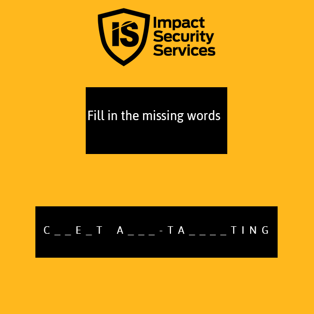 impactsecurity_'s tweet photo. Let's have fun filling in the missing words. 

Send your responses in the comment section.

#MBAGroup #IS #SecuritySpecialist #247Security #MissingWords https://t.co/l3ejBrec9A