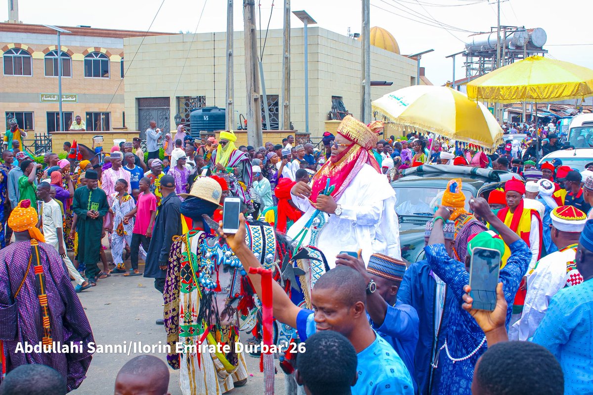 Haw_titty's tweet photo. PHOTONEWS: The 2026 Ilorin Emirate Durbar is underway, a celebration of culture, tradition, pageantry, and unity. 

📸: Abdullahi Sanni 
📍: Ilorin Emirate Durbar'26 
📅: May 28th, 2026

#IlorinDurbar2025 #CulturalHeritage #EidCelebration #IlorinEmirate #DurbarWithAbdul https://t.co/gxTFtzaSk6