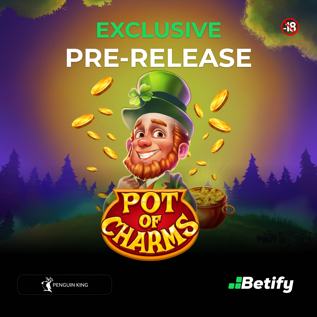 Betify's tweet photo. EXCLUSIVE PRE-RELEASE 🚨
Pot of Charms☘️💰

A leprechaun drops multipliers &amp; scatters while wins keep cascading🍀
Trigger the free spins and hunt that 20,000x 🌈

🎁 25 FS | 3 winners 🔥
1️⃣ Follow @Betify
2️⃣ 💚 + RT ♻️
3️⃣ Tag 2 friends + your Betify🆔

👉 https://t.co/FRyIxax5vS https://t.co/02EoK7GVqC