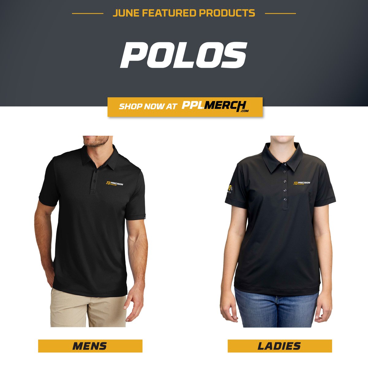 PrecisionPL's tweet photo. https://t.co/uFNwewyg29 
Marco! Polo! Wear Your Commitment With Our June Featured Products: Polos!
Shop Here: https://t.co/GJ3vCQE5aE https://t.co/ENzqQ5Vf20