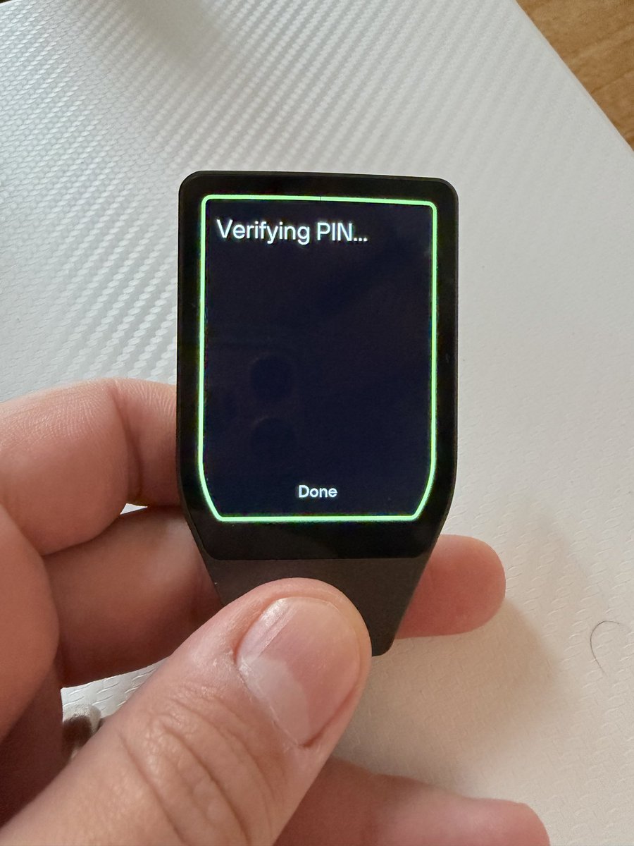 Joe_IO's tweet photo. As I’ve developed Trezor support for Monero One I have discovered that the Monero experience on Trezor is next level.

The key is that you don’t have a bunch of apps on the device. (BTC, ETH, XMR, etc)

It’s 1 interface. You sign the transaction. 

That’s it.

@Trezor https://t.co/stdHNddkGN