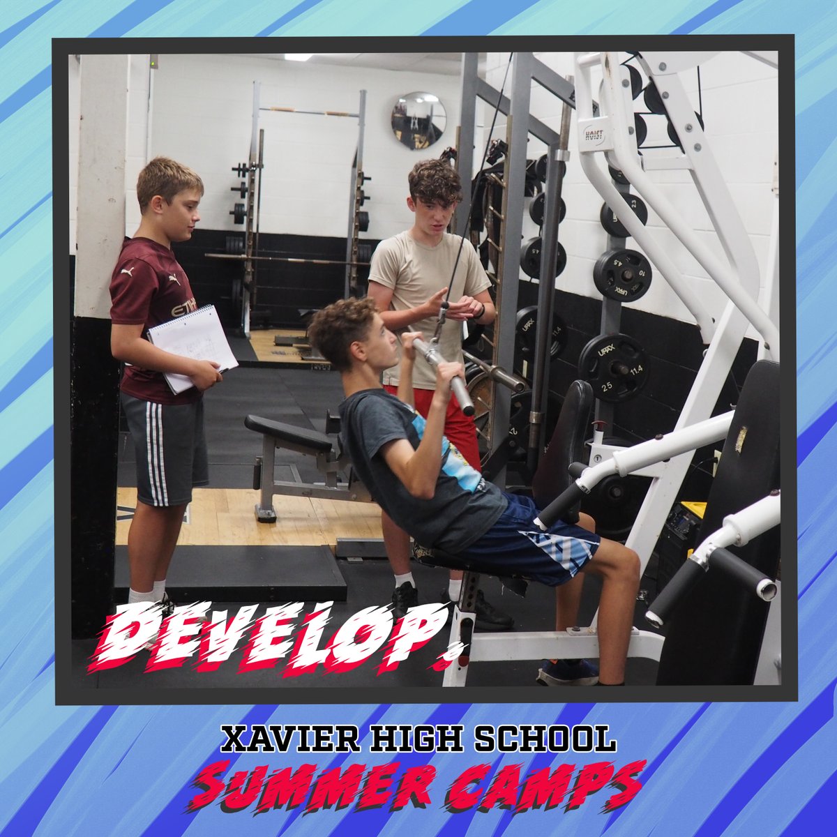 XavierHighCT's tweet photo. Develop. Compete. Improve. Repeat. 🔥

Xavier High School Summer Camps are the perfect place for young athletes and students to sharpen their skills, compete, and grow this summer.

Level up your summer today:
https://t.co/rgHaea5O5u https://t.co/NRgYlObz3y