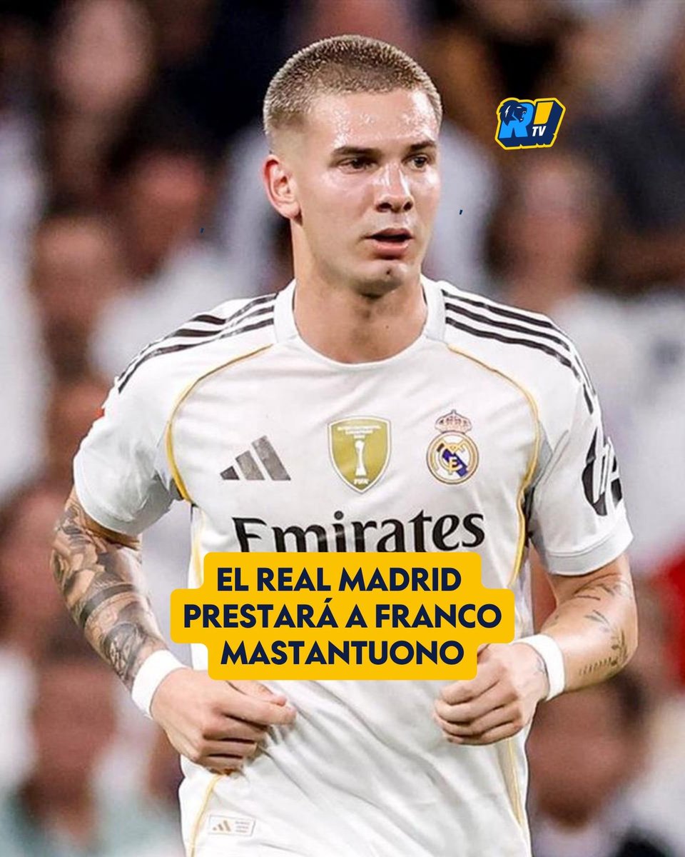 RugeTVdigital's tweet photo. ¿CUÁL SERÁ EL MEJOR DESTINO? ⁉️⚪️

Todo indica que Franco Mastantuono está listo para DEJAR el Real Madrid: El club merengue buscará su CESIÓN de cara a la próxima temporada. La idea es que se adapte mejor a Europa.

🔜 Por lo que invirtieron en él, los merengues tienen confianza en que se hará un lugar a futuro.