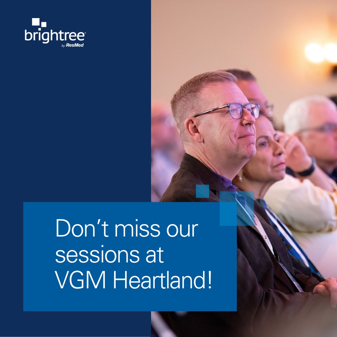 Brightree's tweet photo. Planning your schedule for VGM Heartland? Add these sessions to your list. 📅

•How strategic is your business planning with resupply?
•AI in motion: Automating the HME revenue cycle

We’ll see you there! https://t.co/C5bG43xQGi https://t.co/FrCKucBo5y
