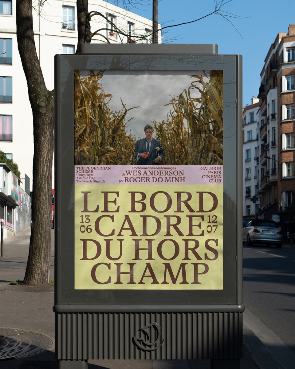 grillitype's tweet photo. GT Alpina → “Le Bord Cadre du Hors-Champ”, an exhibition featuring Roger Do Minh's photos from Wes Anderson's films.

Silvia Dore designed the visual identity, choosing GT Alpina to lead it for its expressive contrasts, which evoke a cinematic language.

#GrilliType https://t.co/cSq5V8B89C