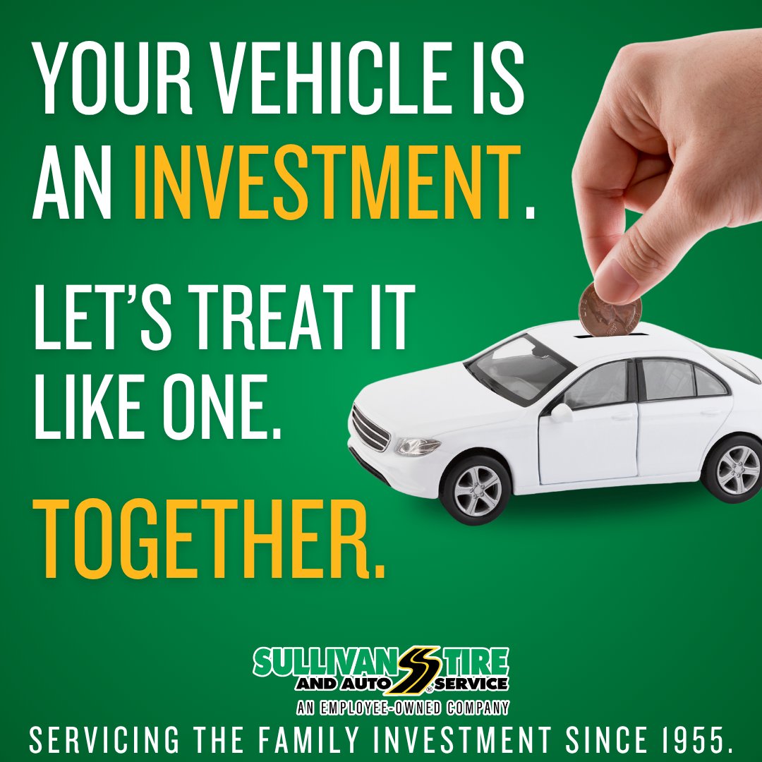 SullivanTire's tweet photo. Did you know the average vehicle on the road is 12.6 years old? Keep yours running for years to come with Sullivan Tire’s expert maintenance and preventative services. Trusted by New Englanders since 1955. #GetYouThere https://t.co/aU0bceezZq