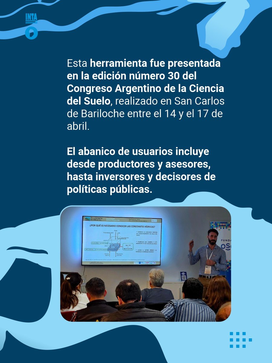 IntaManfredi's tweet photo. La herramienta es útil para diseñar estrategias de #riego, establecer umbrales críticos y mejorar la toma de decisiones productivas.

El acceso a la información es libre y gratuito, a través de plataformas propuestas por @intaargentina y el @gobdecordoba https://t.co/xJIuTCmFcj