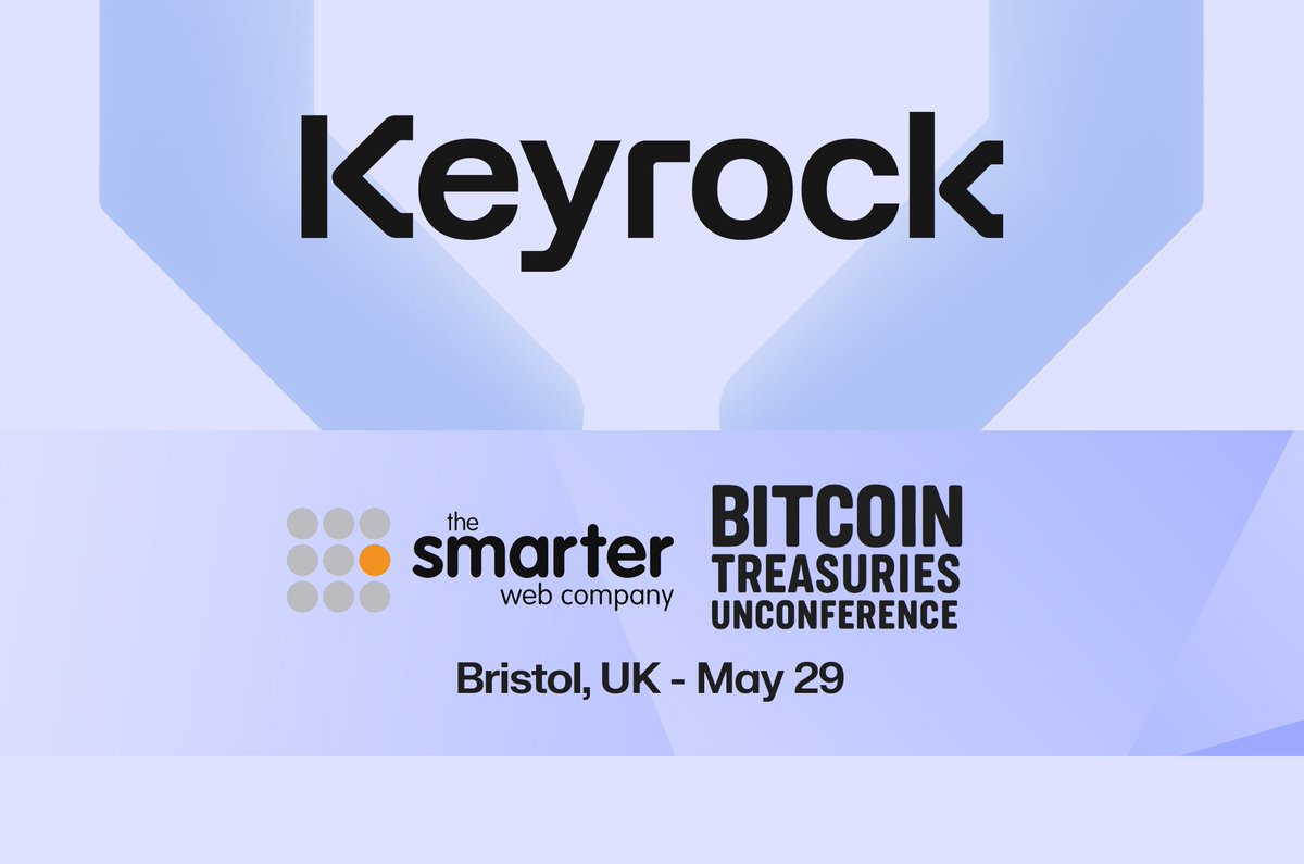 keyrock's tweet photo. 🇬🇧Closing the week strong as a sponsor of tomorrow’s @smarterwebuk Bitcoin Treasuries Unconference UK.

And tonight, an insightful evening in London, as we host digital asset leaders for an invite-only discussion.

Looking forward to the big ideas that move our industry forward.