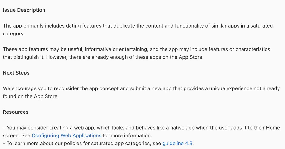 LadiciusDev's tweet photo. After 1 Day, my app got rejected from apple.

They've tested it on an iPad and it crashed. I still don’t know why and how to fix it.

But the second reason is, that there are to many of these kinds of app. But I could find many or even an app with the same thing.

How can I continue?