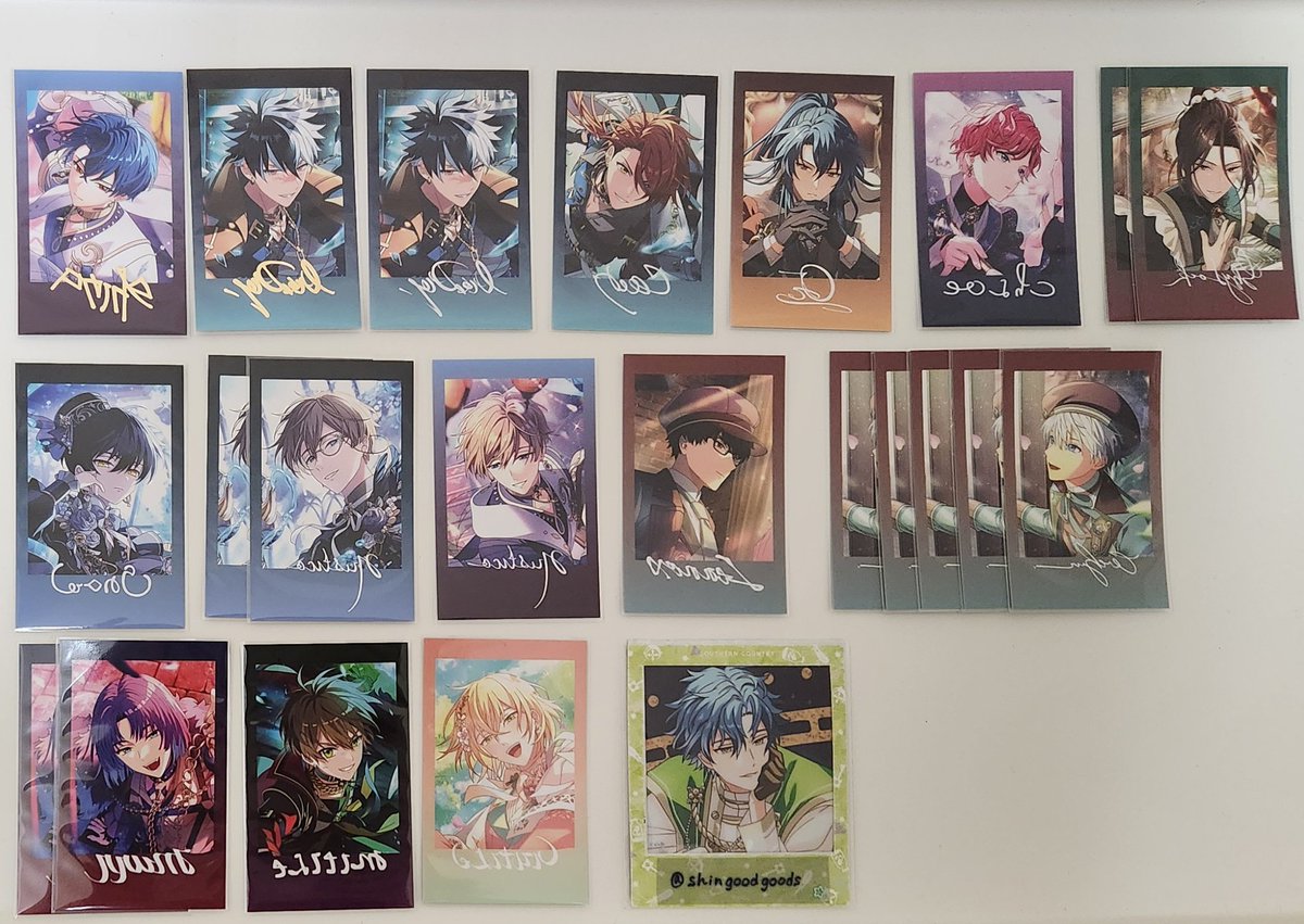 shingoodgoods's tweet photo. 【交換/譲渡】魔法使いの約束 フォト風カード ソナチネ 6.5周年

譲 Rブラッドリー/シノ
Nミチル/クロエ/シャイロック2/スノウ/ラスティカA2/ラスティカB/オズ/アーサー5/レノックス/ムル2/☆カイン/☆ブラッドリー/ルチル

求 Rネロ/ファウスト
Nファウスト2/無印のみ定価送料 https://t.co/3VEz9w74nm