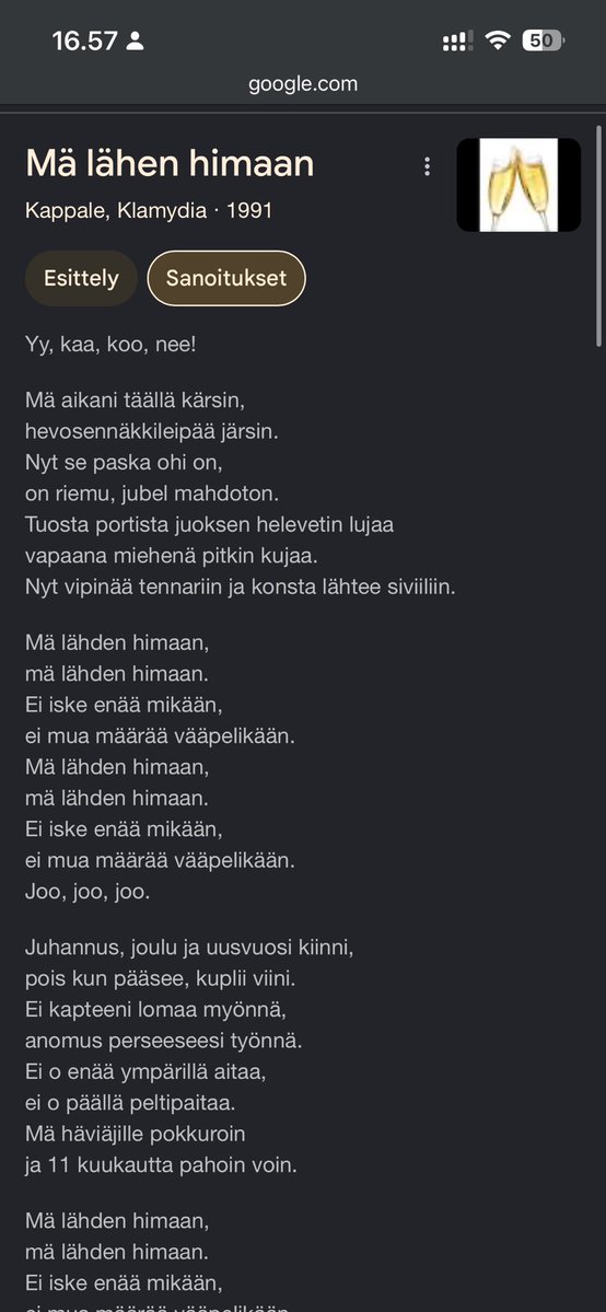 pullisveikko's tweet photo. Ehdotan että Suvivirsin sijaan koko maa alkaa laulamaan Klamydian ”Mä lähden himaan” juhlien lopuksi. https://t.co/VypwzghFYf