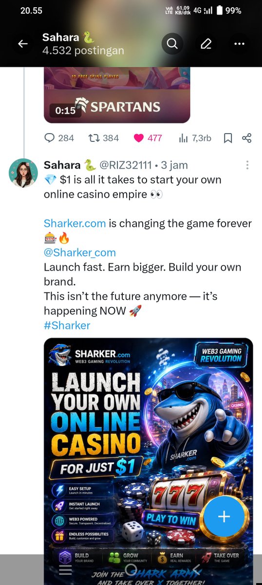 RIZ32111's tweet photo. @Sharker_com Check me bos @Sharker_com https://t.co/8x20cxhfjP