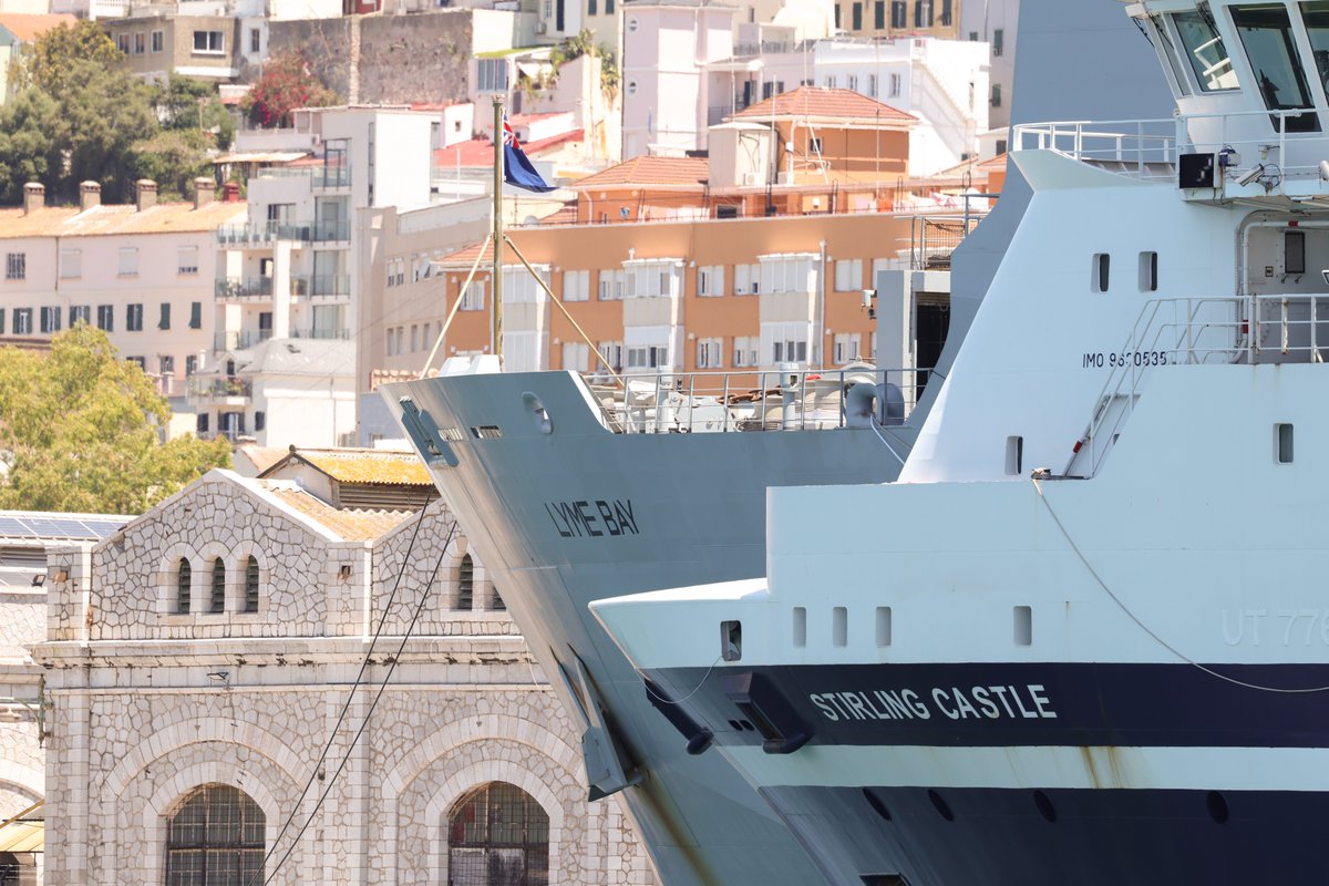 RoyalNavy's tweet photo. Special delivery...

@HMS_Str_Castle completed a unique delivery of cutting-edge vessels and equipment to @RFALymeBay  in Gibraltar as preparations continue for a mission to make-safe the Strait of Hormuz.

Read more: https://t.co/mWEM7duQWo https://t.co/i8T3NsQ9f0