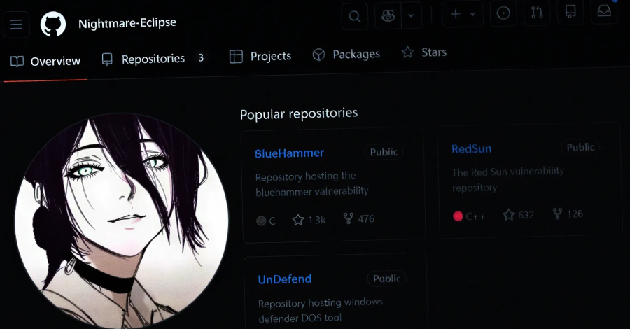 TheHackersNews's tweet photo. 🔥 Microsoft Slams Public Zero-Day Disclosures for putting Windows users at risk.

A researcher recently disclosed multiple zero-days in Defender, BitLocker and other components. Three are now under active exploitation.

GitHub removed the researcher’s account. A new GitLab account was also blocked.

Read the full story: https://t.co/JdCKkTr5CE
