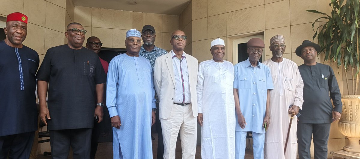 opem88's tweet photo. Just in
Atiku Abubakar visits Rotimi Amaechi on his house today. 
28th may 2026. https://t.co/IlMcbxs6dZ