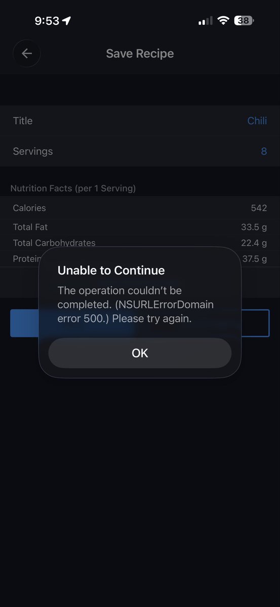 Alexis_Arcade's tweet photo. @MyFitnessPal your app ain’t working, dog https://t.co/t0pHjjAd8Y