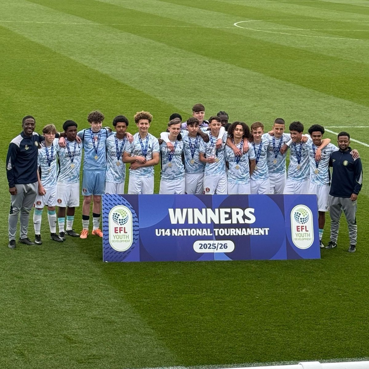 CharltonAcademy's tweet photo. International finalists and national champions 🏆

Our U12s and U14s both enjoyed successful seasons, read more below 👇

https://t.co/ACavNrixEb

#cafc | @ValleyGold https://t.co/xewbjwwlDI