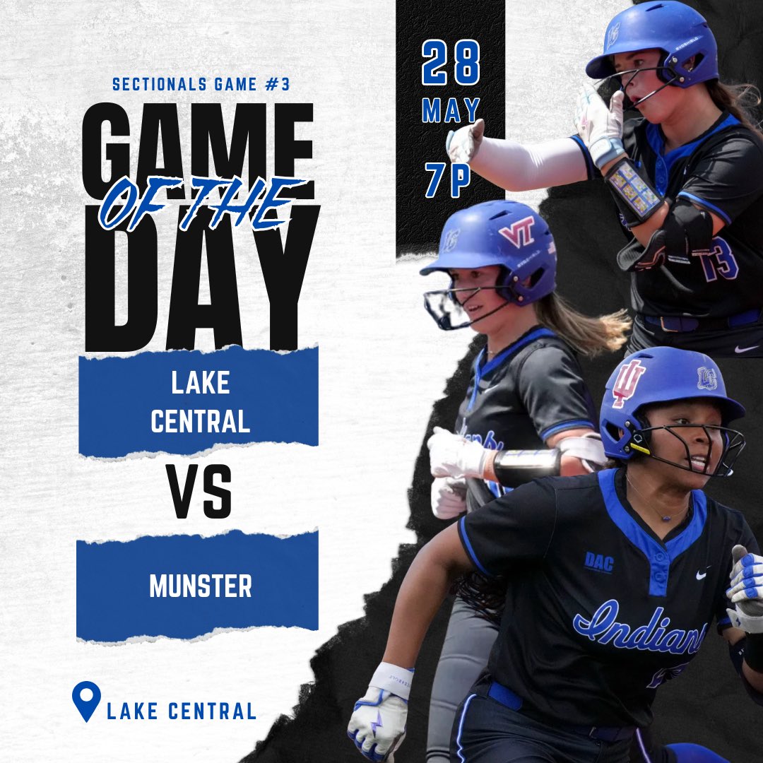 LakeCentralSB's tweet photo. 🔥 IT’S GAME DAY 🔥

The road to a sectional title continues tonight at LC.

🏆 IHSAA Sectional – Game #3
🥎 Lake Central Indians vs Munster Mustangs
📍 Lake Central High School
🕖 7:00 PM First Pitch

Pack the stands. Bring the energy. Be LOUD for your Indians from first pitch to final out. ⚡️

Postseason softball hits different — and we want LC rocking tonight.

#WeAreLC #LCSoftball #Sectionals #BringTheNoise #OnePitchAtATime