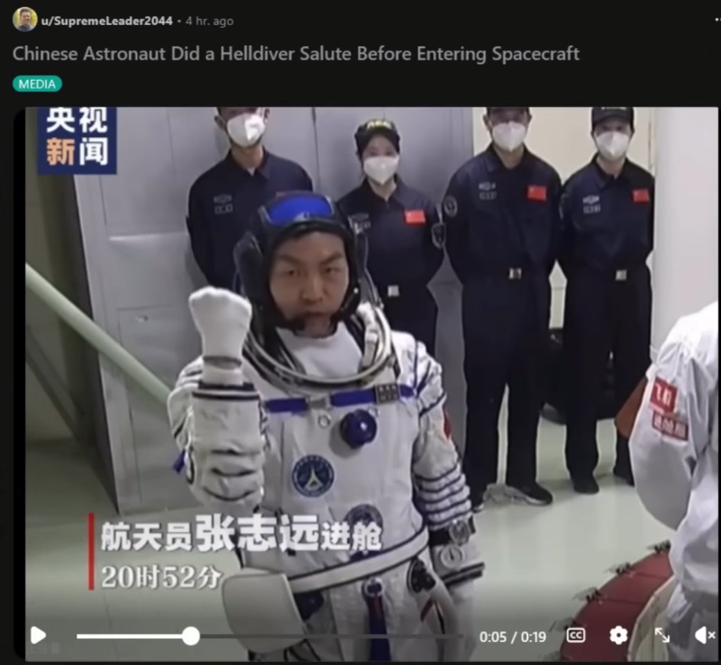 ynchnhorn196202's tweet photo. After six months, if a chinese HD2 player says he's been to space , I'll probably believe him🙏 https://t.co/Sxnp0B0vx5