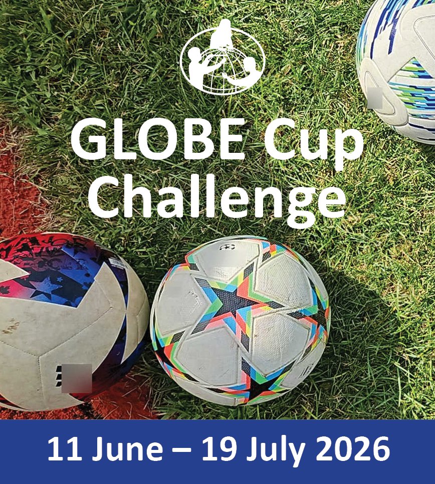 GLOBEProgram's tweet photo. Which GLOBE region is the biggest soccer (football) fan? Join us for the GLOBE Cup Challenge!

During the World Cup, join your regional GLOBE team and help us collect environmental data where the world plays soccer (football). Take observations of air temperature, surface temperature, and/or land cover at your local soccer field, park, schoolyard, or anywhere people play.

Learn more at https://t.co/QOrrRS767s