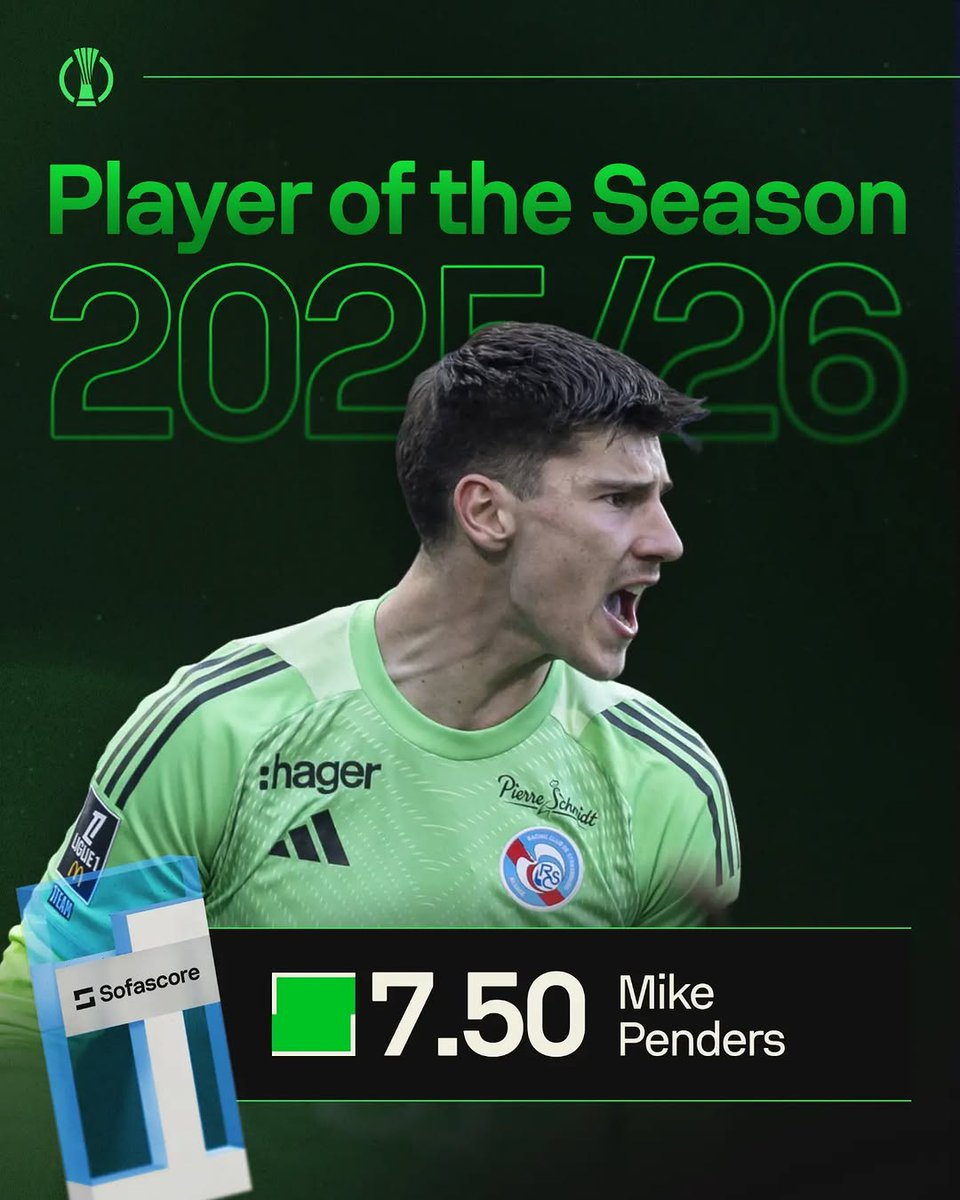 Chelsea_stat's tweet photo. Mike Penders is the best player in this season's Conference League, according to @Sofascore. https://t.co/7XWfzUvqN5