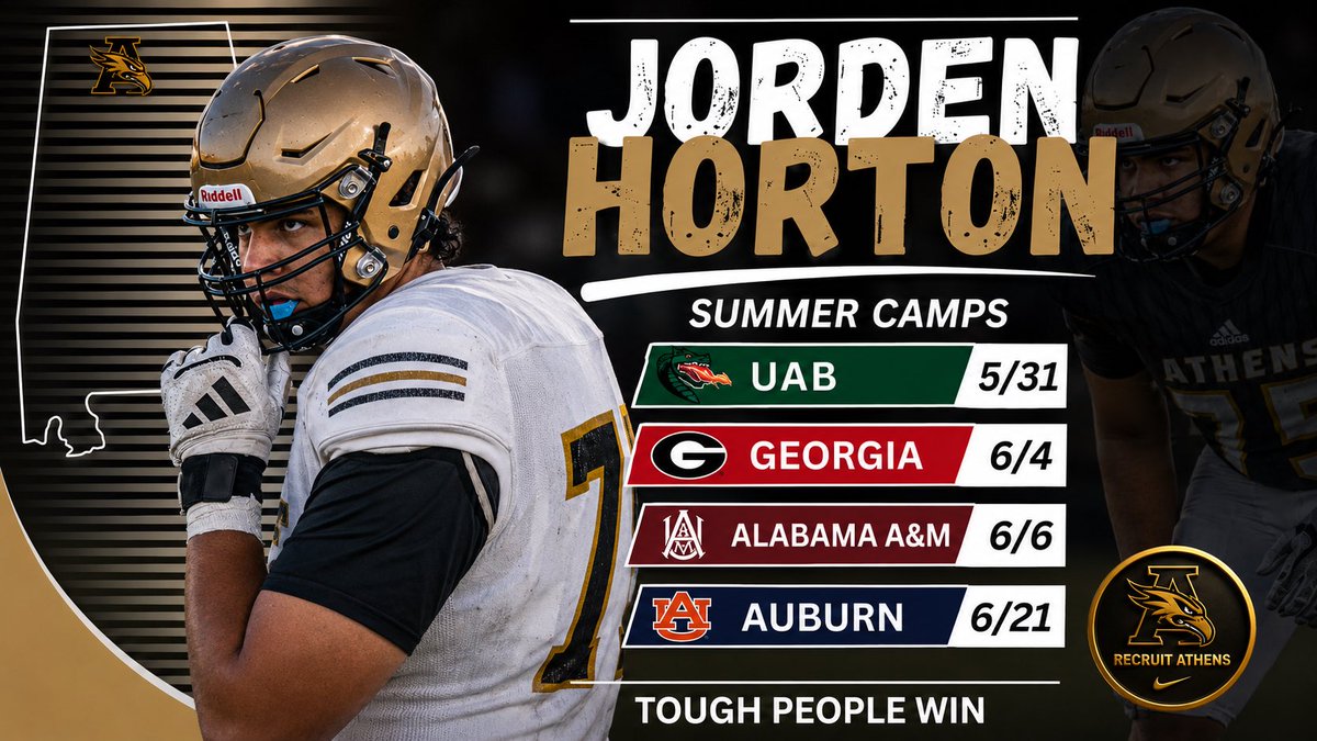 JordenHorton116's tweet photo. A few camps for this summer… ready to compete 💪🏾💪🏾#TPW https://t.co/LRiVkCWQz8