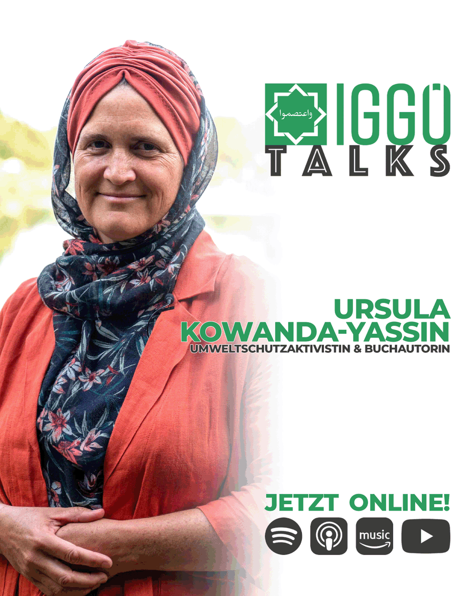 IGGiOE's tweet photo. In dieser Folge sprechen wir mit Dr. Ursula Fatima Kowanda-Yassin über Nachhaltigkeit im Islam.

Was bedeutet es, dass die Erde eine Amanah ist, eine anvertraute Verantwortung?
Wir reden darüber, warum Umweltbewusstsein und achtsamer Konsum tief im islamischen Verständnis verankert sind und wie Nachhaltigkeit ganz konkret im Alltag gelebt werden kann.

Glaube und Verantwortung für unsere Umwelt gehören zusammen!

Spotify ➡️ https://t.co/y1S2is7BKW
Apple Podcasts ➡️ https://t.co/7pEIctgGT7
YouTube ➡️ https://t.co/4Md9KT5AHf

Host: Merisa Husovic | Produktion: Taha Babadostu