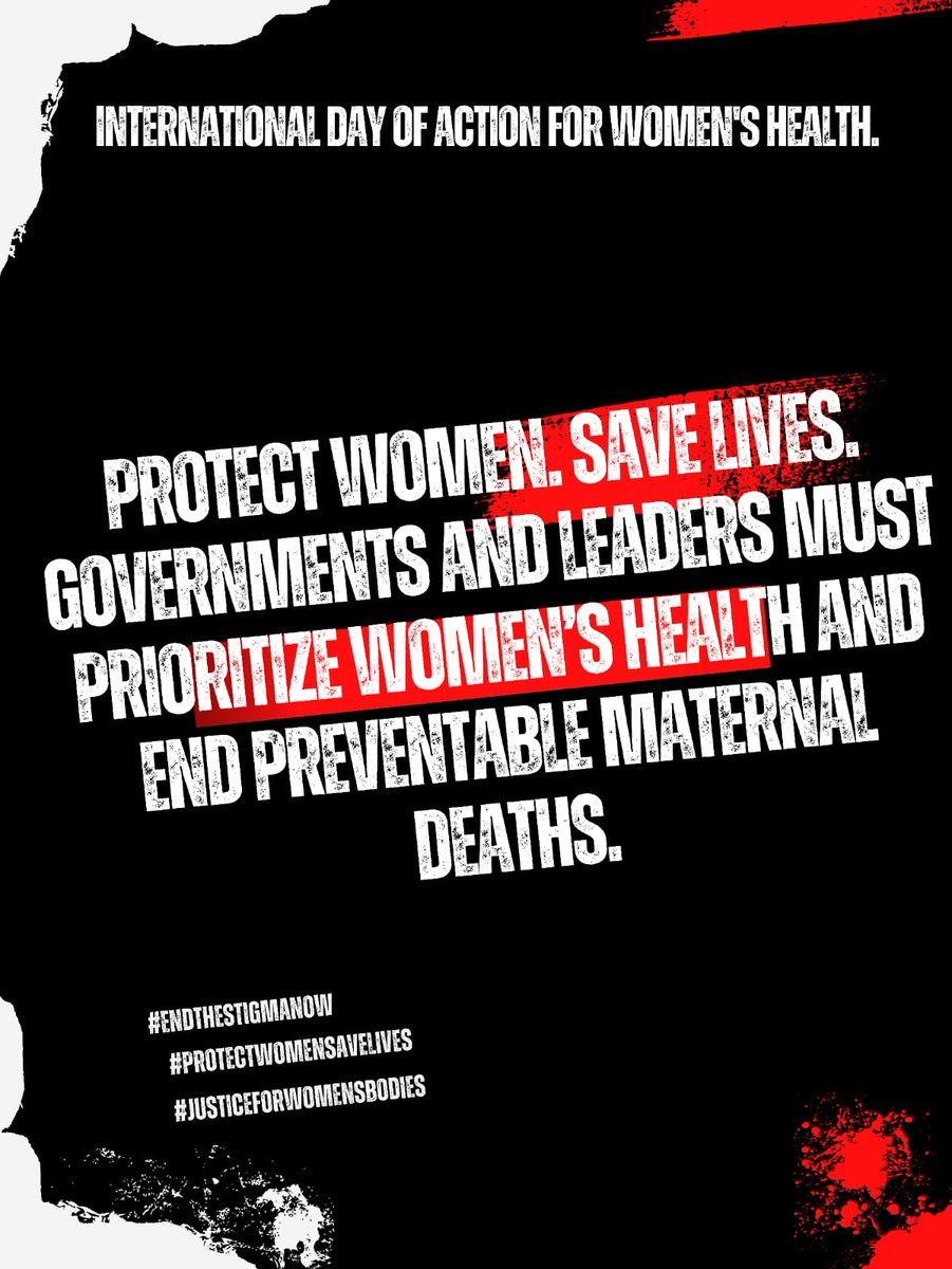 AbukaAlfred's tweet photo. Most maternal deaths can be prevented through timely access to skilled healthcare providers, emergency care, functioning referral systems, and quality maternal health services.
#HealthJusticeForWomenKE #WomensHealthMatter
#May28KE https://t.co/XQg1ZQQcwC