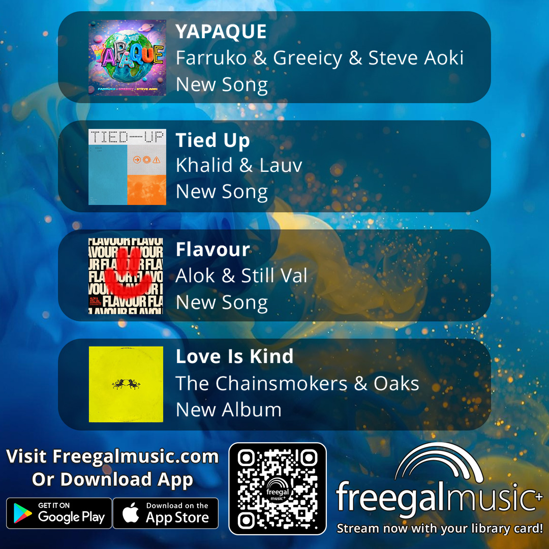 BrowardLibrary's tweet photo. 🎵 New Music Monday - stream/download now on Freegal Music+ with your Broward County Library card https://t.co/Qt5TM2re09 https://t.co/Iqize1DMxX