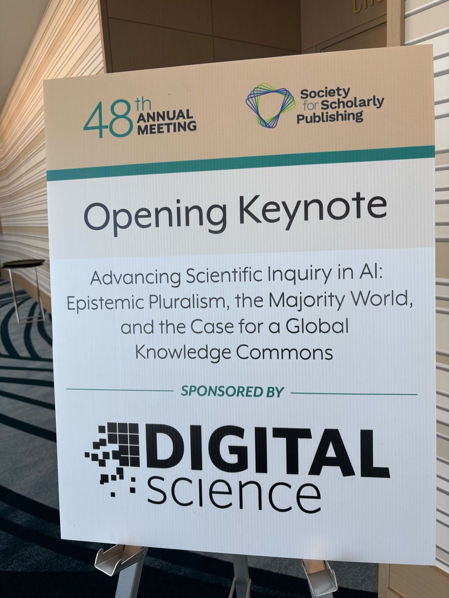digitalsci's tweet photo. 🎉 What a start to #SSP2026 in San Diego!

The Digital Science Publisher Team hit the ground running at this year's Society for Scholarly Publishing Annual Meeting — and we're just getting started.

On day one, Tyler Ruse led an industry breakout session on Scaling Research Integrity with the Dimensions Author Check API and its integration with ScholarOne, sparking some fantastic conversations about research integrity at scale. And a huge thank you to Cathy Holland for delivering such thoughtful opening remarks ahead of the keynote — to a room of 600+ publishing professionals, no less! 🙌

As Diamond Sponsors of the opening keynote, we're proud to support the scholarly publishing community and the important conversations happening here.

📍If you're at SSP, come find us at Booth 101

#ScholarlyPublishing #ResearchIntegrity #Dimensions #AuthorCheck #DigitalScience #SSP2026 #Publishing