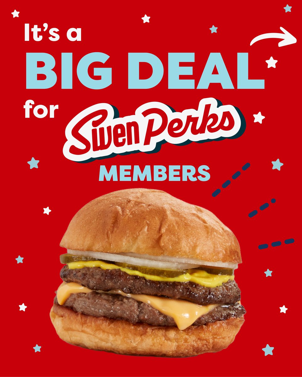 SwensonsDriveIn's tweet photo. 🚨🍔 FREE Double Burg to the first 250 SwenPerks registered members who text the keyword. Don’t wait, once it’s gone, it’s gone! #nationalhamburgerday https://t.co/g2kejKCxQL