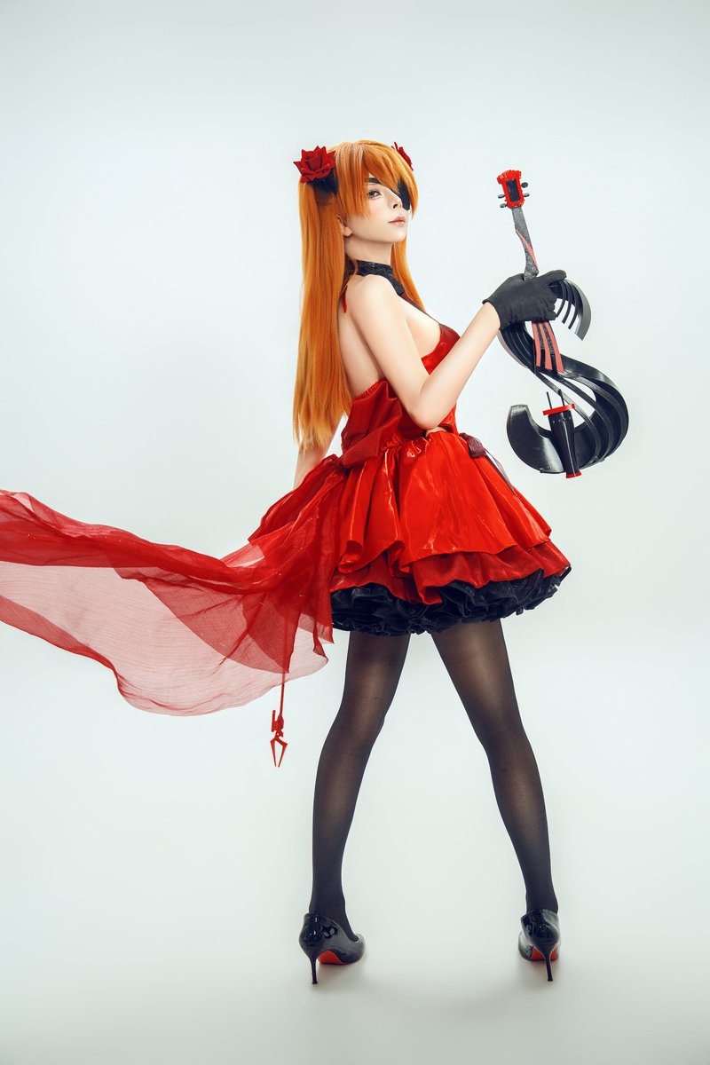 CDCangBai's tweet photo. 好久不见，有没有想我
#明日香 #cosplay #EVAcos #男娘 #EVA #伪娘 https://t.co/sAOxOci30L