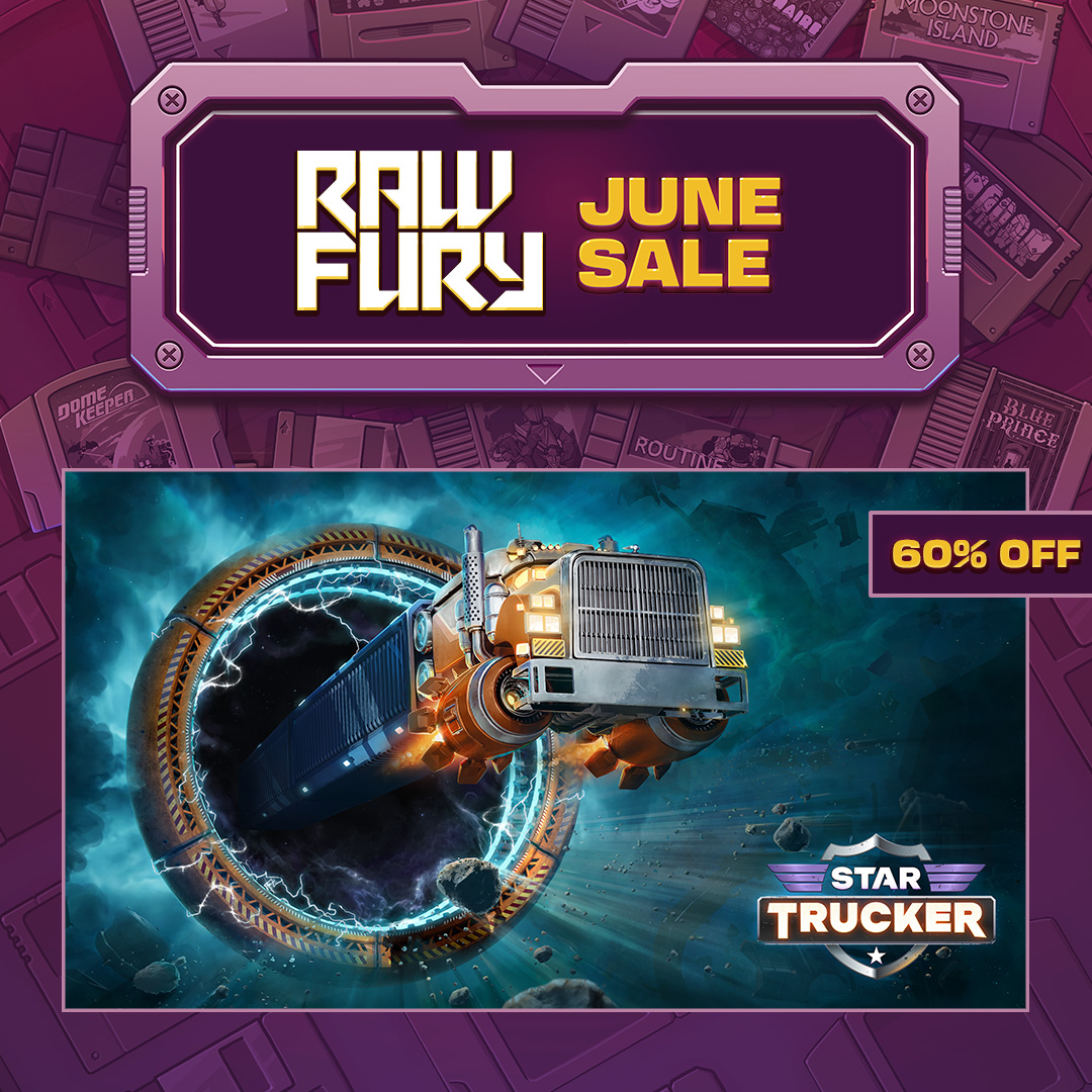 StarTruckerGame's tweet photo. Hey, Truckers!

We are thrilled to announce that Star Trucker is now 60% off on Steam as part of the @RawFury June Sale. Adjust your driver’s seat, turn on the radio, and get ready for an adventure across the stars.

Grab the deal while it lasts: https://t.co/hHdFPWXtUd https://t.co/9zoRukP9oi