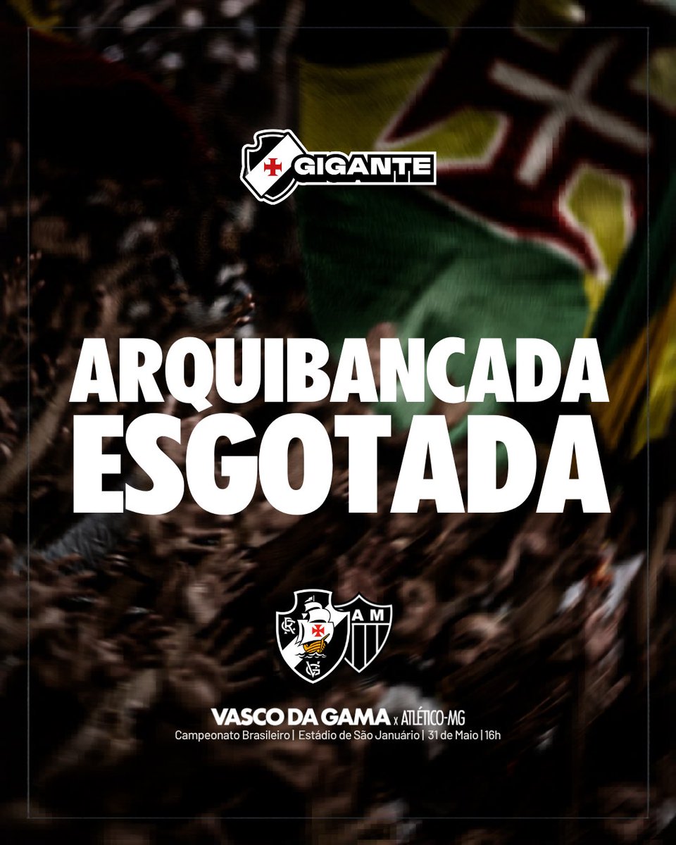 sociogigante's tweet photo. Bom dia, bom dia! ☀️ 

Domingo é dia Caldeirão! 💢🏟️

Não dê bobeira e garanta seu ingresso com desconto sendo Sócio Gigante. 

🔗 https://t.co/J4jMBat2MR

#SejaUmGigante
#VascoDaGama https://t.co/2pbX7tplg0