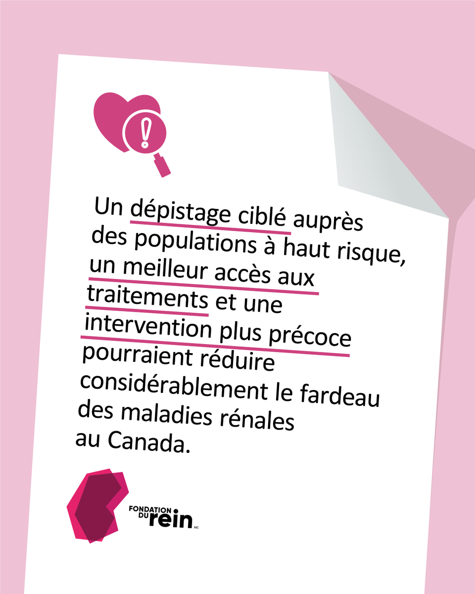 kidneycanada's tweet photo. Trop de Canadiens atteints d'une MRC sont diagnostiqués trop tard. 

Un nouveau rapport montre que des mesures de dépistage précoces et ciblées pour les pop. à haut risque et un meilleur accès aux traitements pourraient changer les choses. 

https://t.co/LgYg4OigMj https://t.co/3Sx7VUXRzp