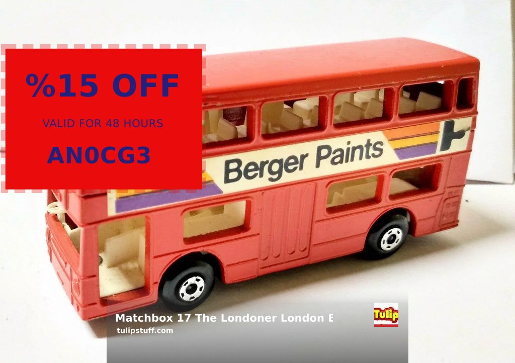 tulipstuff's tweet photo. 🎯Crazy #Collectibles Deal! Don’t miss out!🎯
💥Matchbox 17 The Londoner London Bus Berger Paints Superfast 1973 on sale at #TulipStuff for $9.50 💥 

Shop now before we sell out! 👉 https://t.co/d94Tk8D8IV   😍 https://t.co/QA2uxFIkeE