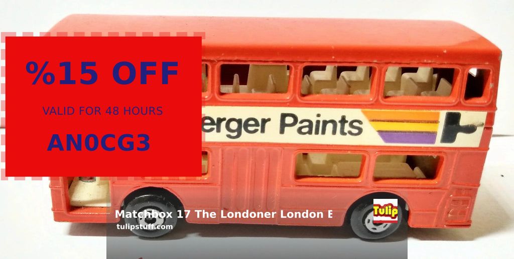 tulipstuff's tweet photo. 🎯Crazy #Collectibles Deal! Don’t miss out!🎯
💥Matchbox 17 The Londoner London Bus Berger Paints Superfast 1973 on sale at #TulipStuff for $9.50 💥 

Shop now before we sell out! 👉 https://t.co/d94Tk8D8IV   😍 https://t.co/QA2uxFIkeE