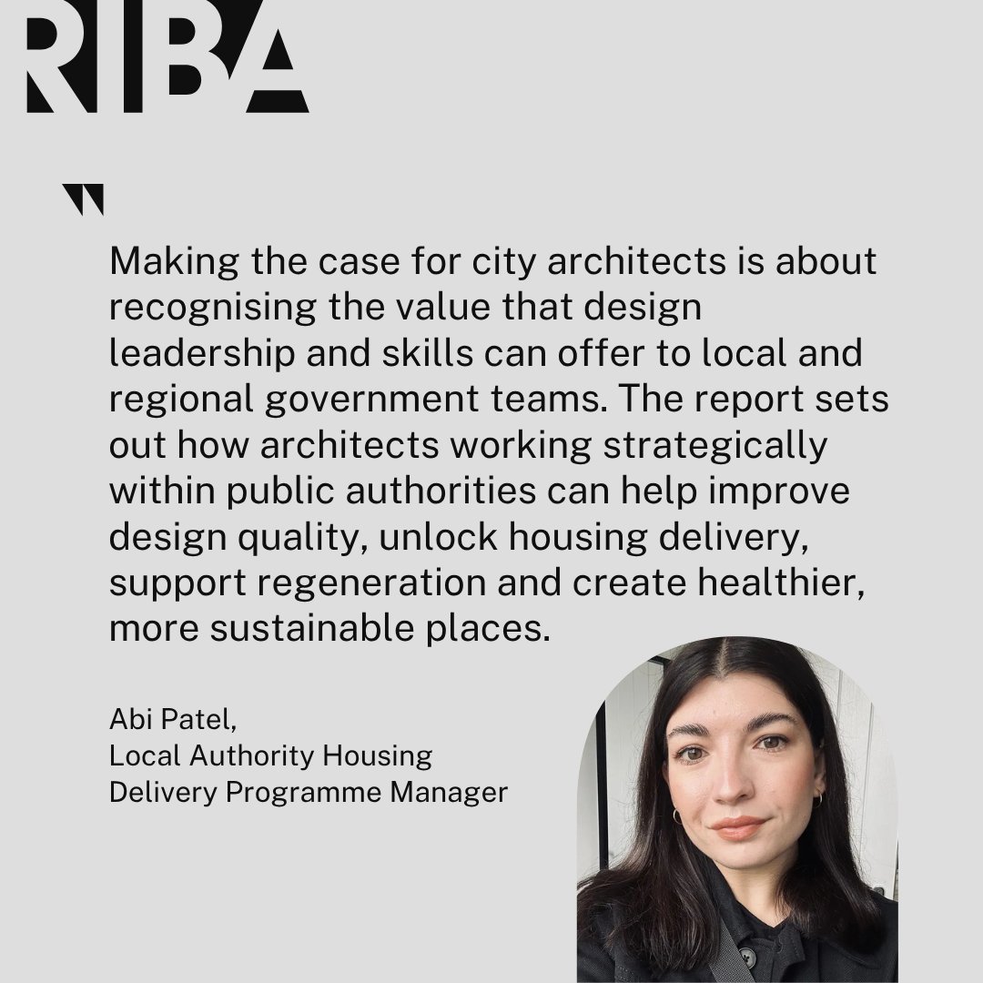 RIBA's tweet photo. Why is RIBA making the case for city architects? 🏙️

Explore how our campaign for city architects adds value and raises the bar on quality in the built environment: https://t.co/owtwJlx7LA https://t.co/Ce38h9axIE