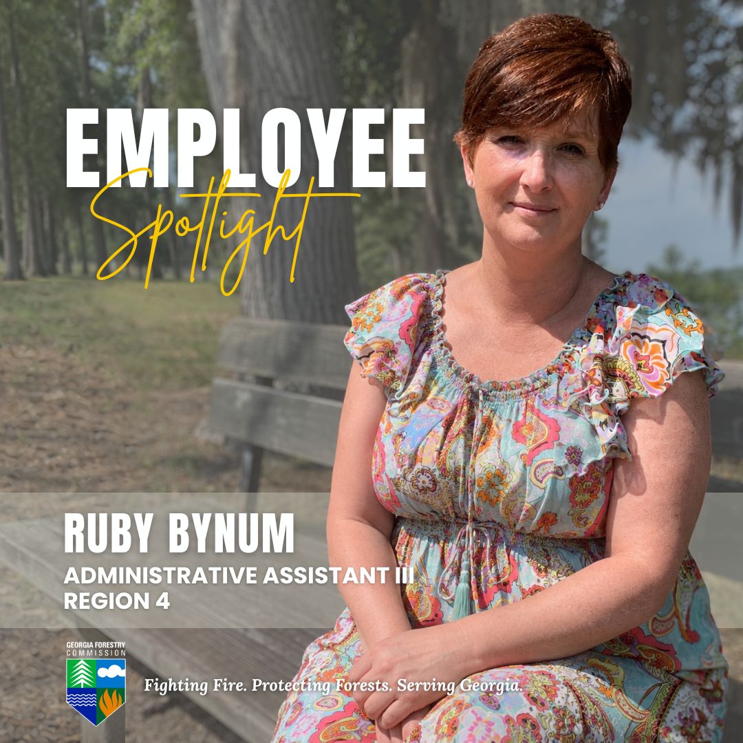 GaTrees's tweet photo. 🌟 Employee Spotlight: Ruby Bynum

Ruby has served as an Administrative Assistant with GFC for 10 years, bringing a true servant’s heart to her work in GFC's Region 4.

“We’re like family. I love everybody!” 💚

Thank you, Ruby, for all you do.

#GeorgiaForestry #EmployeeSpotlight #EmergencyResponse #FirstResponders